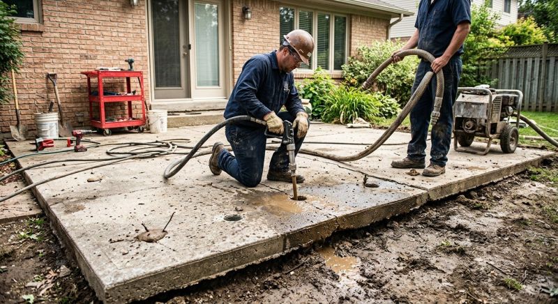 Concrete Patio Raising in Columbus, OH
