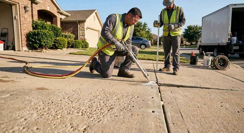 Concrete Settlement Repair in Corpus Christi, TX