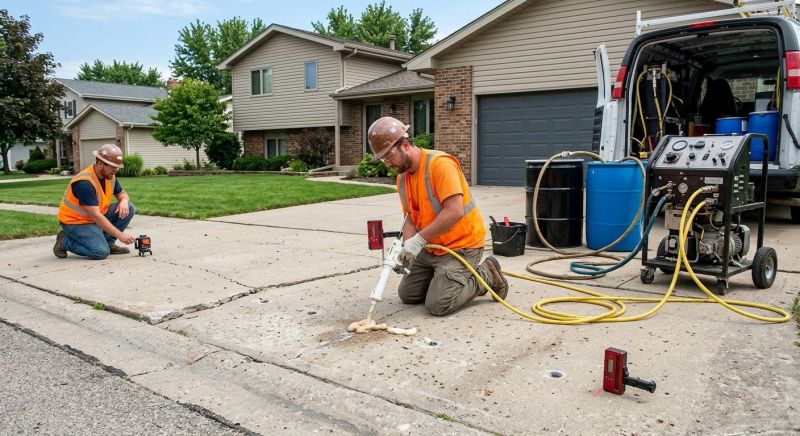 Driveway Slab Lifting in Denver, CO
